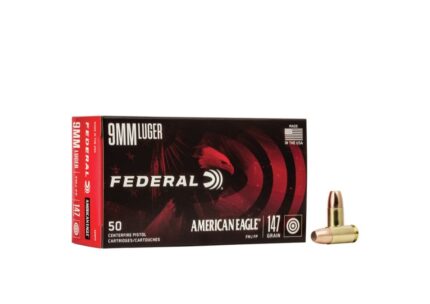 Federal American Eagle 9mm 147gr FMJ Case of 1000 rounds