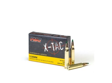PMC X-TAC 5.56 NATO M855, Green Tip, 62GR, FMJ, Case of 1000