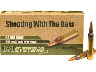 IMI Ammunition 5.56x45mm 77 Grain Razor Core (Sierra MatchKing Hollow Point) good sale