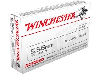 Winchester USA Ammunition 5.56x45mm NATO 55 Grain M193 Full Metal Jacket good sale