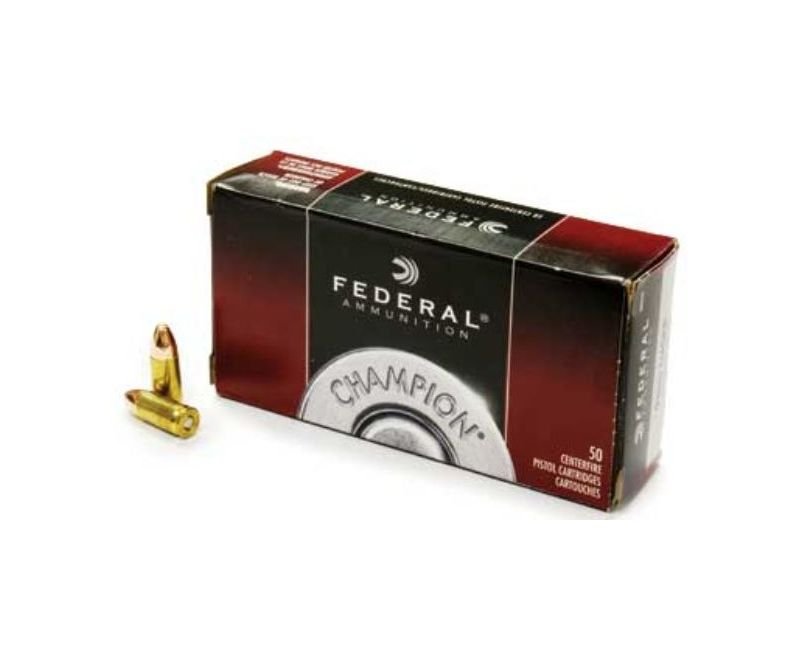 Federal-Champion-029465060879.jpg_1.jpg Federal Champion 9mm 50-Rounds 115 Grain FMJ - Image 1