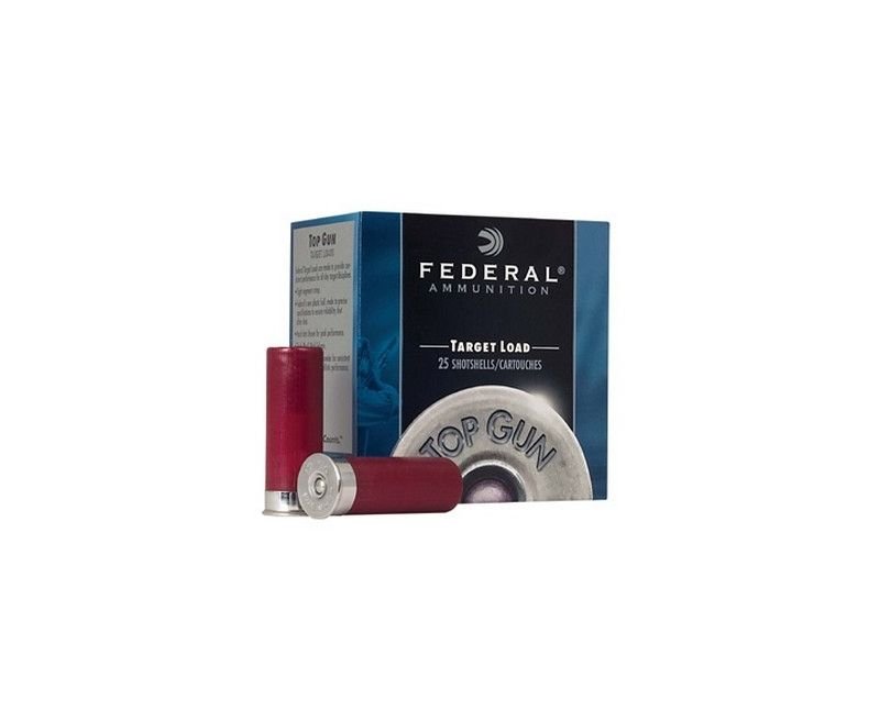 Federal-Top-Gun-Target-Load-TG128-029465019372.jpg.jpg Federal Top Gun Target Load 12 GA 2.75" 1 1/8 oz #8 Lead Shot 25Rds - Image 1