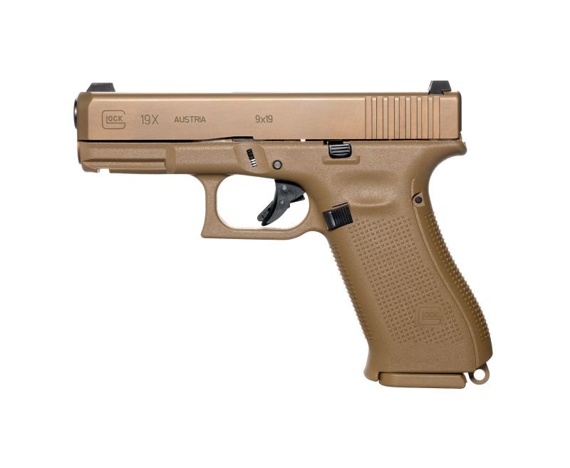 Glock-19x-Gen-5-w-Glock-Night-Sights-PX1950703-764503026911.jpg.jpg Glock 19x Gen 5 Coyote Tan 9mm 4.01" Barrel 19-Rounds - Image 1