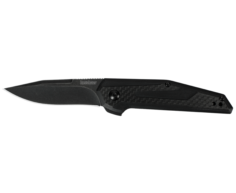 Kershaw-Fraxion-1160X-087171048611.jpg.png Kershaw Fraxion Folding Knife - 2.75" Black Plain Drop Point Blade - Image 1