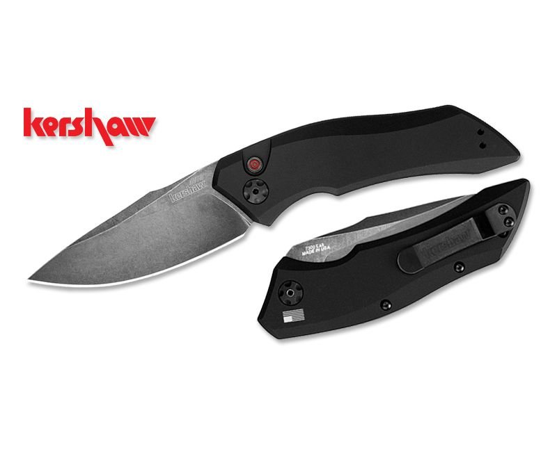 Kershaw-Launch-1-Automatic-Folding-Knife-7100BW-087171039534.jpg_1.jpg Kershaw Launch 1 Automatic Push Button Knife - 3.4" Plain Drop-Point Blade - Image 1
