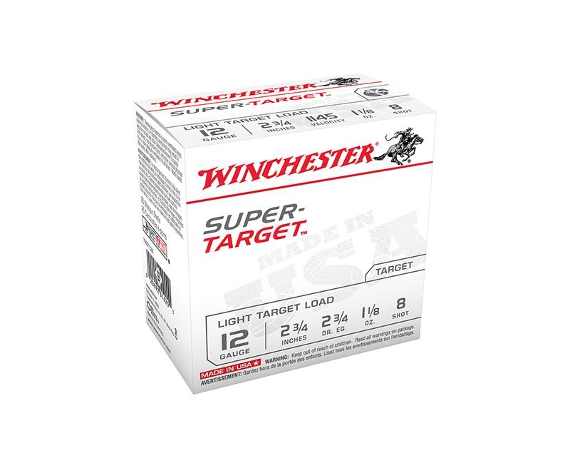Winchester-Super-Target-TRGT128-020892016255.jpg.jpg Winchester Super Target 12GA 2.75-inch 1-1/8oz #8 Shot 25Rds - Image 1