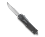 CobraTec Knives FS-X Gray OTF Knife - 2.75" Plain Drop Point Blade