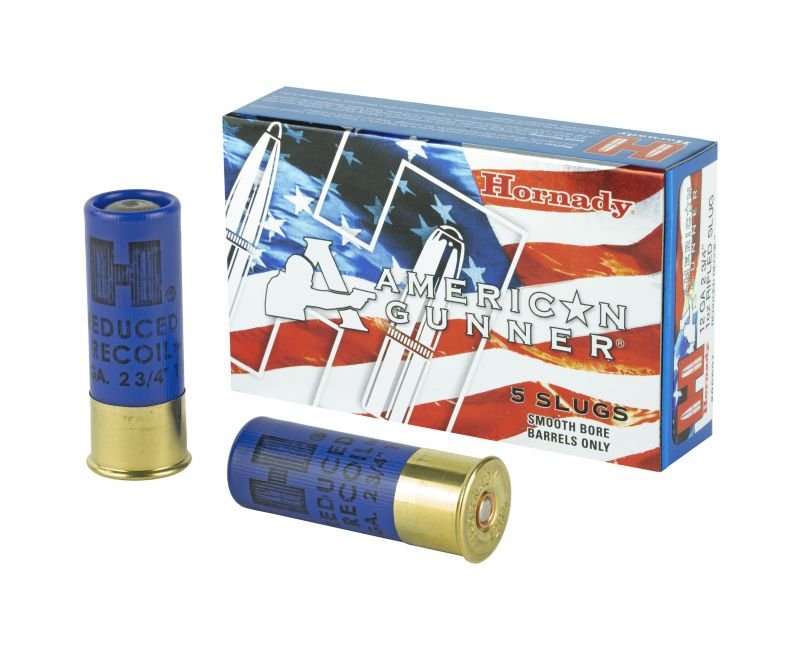 gag_res-h86231.jpg Hornady American Gunner 12 GA Rifle Slug 5-Rounds 2.75" - Image 1