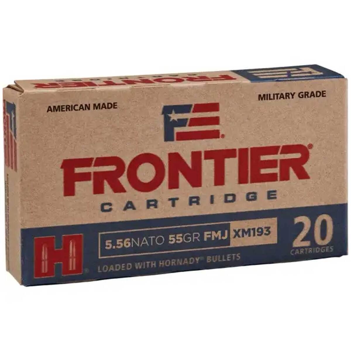 img_0318 Hornady Frontier 5.56mm NATO 55gr FMJ Rifle Ammo - 500 Rounds - Image 1